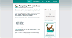 Desktop Screenshot of designingwebinterfaces.com